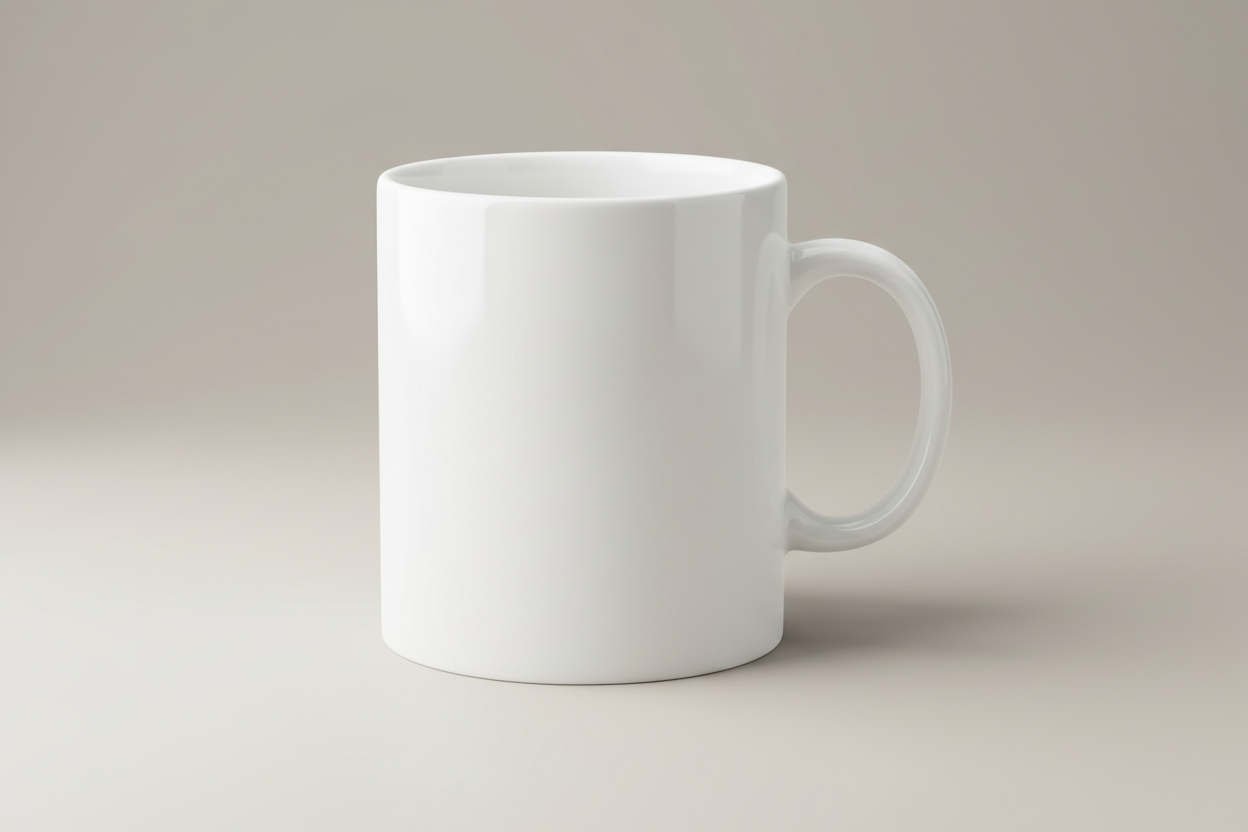 create 11 0z white colour ceramic mug
