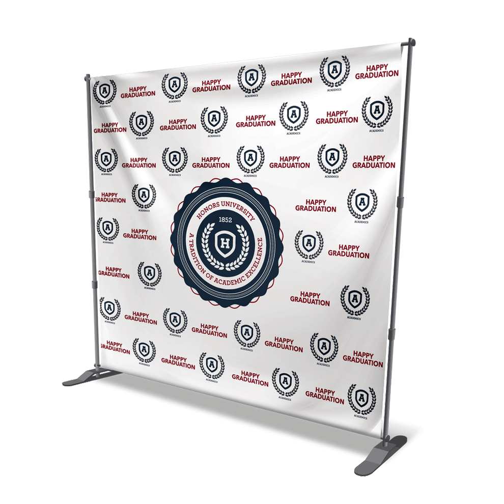 Scrim Banner Railing Scrim Vinyl Outdoor Banner with Telescopic Backdrop Banner Stand ...